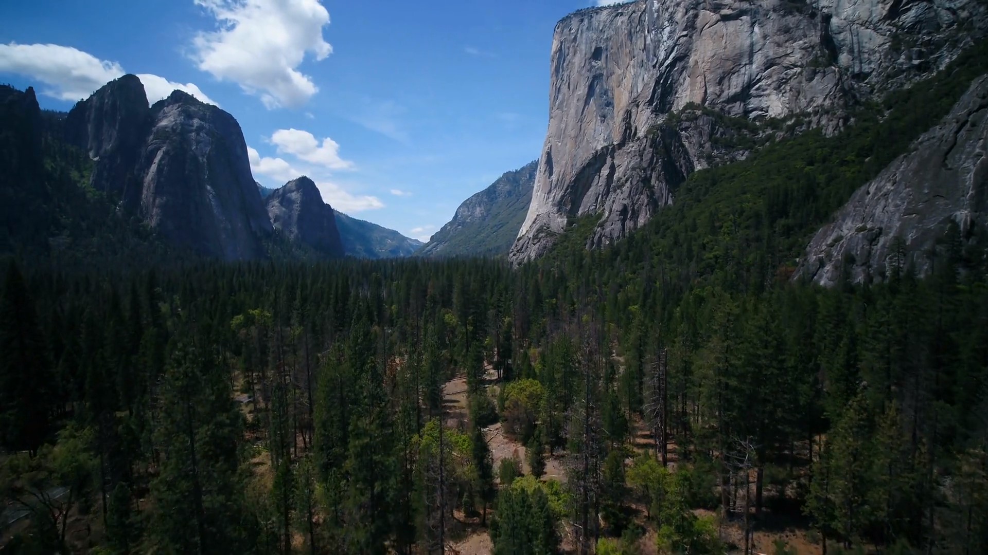 UAV aerial inspection over California terrain