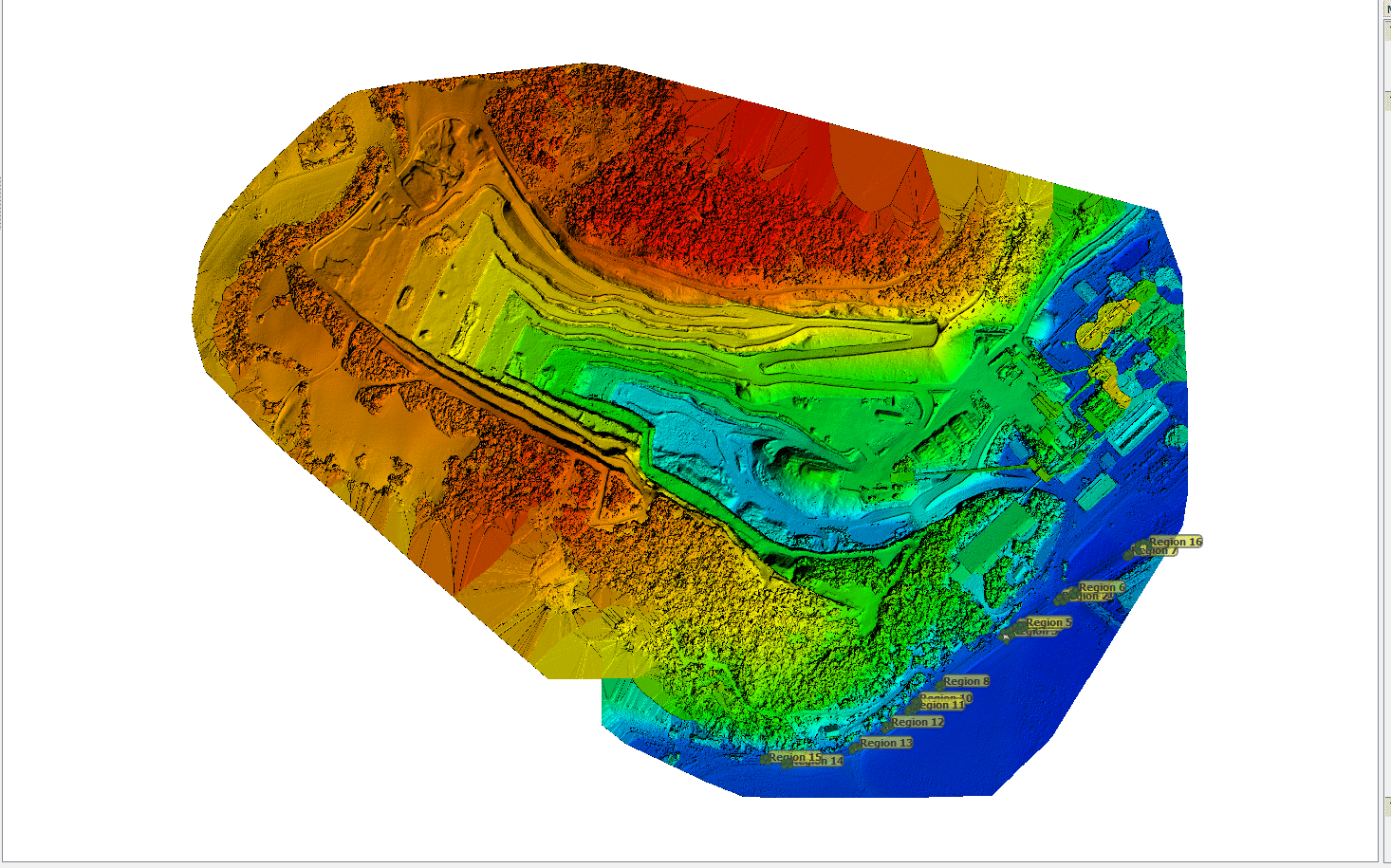 UAV LIDAR terrain elevation model produced by Soar